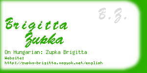 brigitta zupka business card